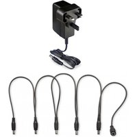 Stagg 9V DC1/A Power Supply and 5-Way Power Snake UK