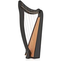 22 String Harp with Levers by Gear4music Black - Nearly New