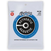 Martin MA190 Authentic Acoustic SP 80/20 12-String Light 12-54