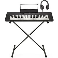 SDP-1 Tragbares Digitalpiano von Gear4music mit Ständer und Kopfhörer