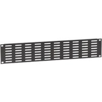 Adam Hall 19-Zoll-U-Lüftungsblende mit horizontalen Schlitzen 2 HE