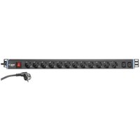 Adam Hall Large EU Power Strip 12 Sockets
