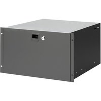 Adam Hall 19-Stahl-Rackschublade mit Schloss 6 HE