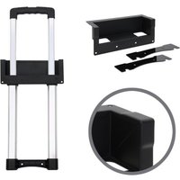 Adam Hall 1 Stage Black Recessed Extendable Handle 528 - 808 mm