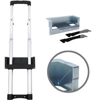 Adam Hall 3 Stage Silver Recessed Extendable Handle 336 - 856 mm