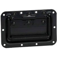 Adam Hall Gefederter Klappgriff in Einbauschale 8 mm tief schwarz