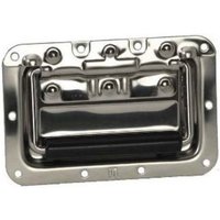 Adam Hall Gefederter Klappgriff in Einbauschale 8 mm tief Stahl