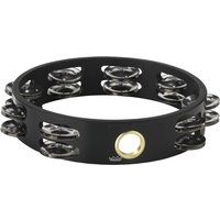Remo 8 2-reihig kopflose Tamburin Black