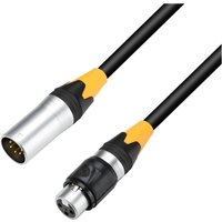 Adam Hall 4 STAR IP65 Rated 5-Pole XLR (M) to 3-Pole XLR (F) Adapter DMX Cable 20cm