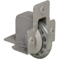 Adam Hall 37551 Kanteneinbaurolle mit weichem Rad 75 mm