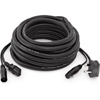 XLR- und UK-IEC-Hybridkabel von Gear4music 20 m