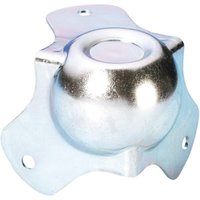 Adam Hall Dreischenklige Flightcase-Kugelecke mittel mit Stapelmulde