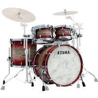 Tama Star 4-teiliges Schlagzeug-Kesselpaket Walnuss Garnet Japanese Sen Burst