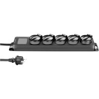 Adam Hall IP44 Rated EU Power Strip with 5 Sockets