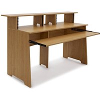 modul 3-Tier Pro Audio 8U Studio Desk Light Oak