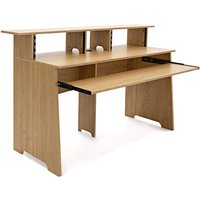 Pro Audio-Studiotisch mit 3 Ebenen von Gear4music 8HE/8U Natur
