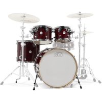 DW Design Series 4-teiliger 22-Kesselsatz Cherry Stain