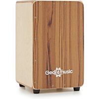 Compact Cajon by Gear4music Teak