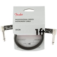 Fender Professional 1ft Angle Instrument Cable Black