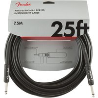 Fender Professional 7.5M/25ft Straight Instrument Cable Black