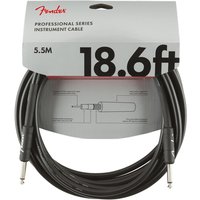 Fender Professional 18.6ft Straight Instrument Cable Black