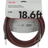 Fender Professional Series Instrument Cable 5.5M / 18.6 Red Tweed