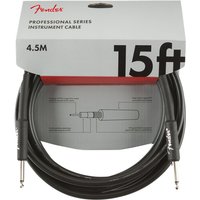 Fender Professional 15ft Straight Instrument Cable Black