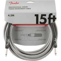 Fender Professional Instrumentenkabel 15 Fuß (45 m) gerade White Tweed