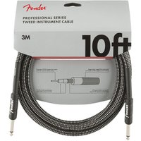 Fender Professional 10ft Straight Instrument Cable Gray Tweed