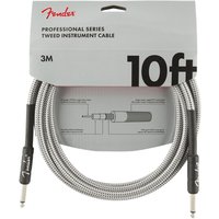 Fender Professional Instrumentenkabel 10 Fuß (3 m) gerade White Tweed