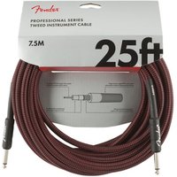 Fender Professional Instrumentenkabel 25 Fuß gerade Red Tweed
