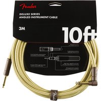 Fender Deluxe 10ft Straight/Angle Instrument Cable Tweed