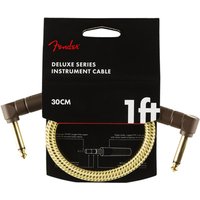 Fender Deluxe 30CM/1ft Angle Instrument Cable Tweed