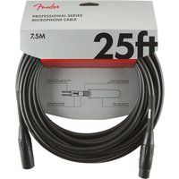 Fender Professional 25ft Microphone Cable Black