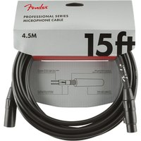 Fender Professional Mikrofonkabel 15 Fuß (45 m) Schwarz