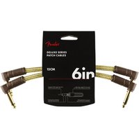 Fender Deluxe 6" Patch Cable 2 Pack Tweed