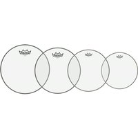 Remo Ambassador Clear Tom Pack - 12 13 16" Heads + 14 Hazy Snare Side
