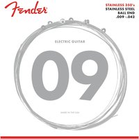 Fender Stainless 350s Guitar Strings Stainless Steel Ball End 350L Gauges .009-.042