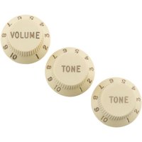 Fender Road Worn-Stratocaster-Potiknöpfe Aged White