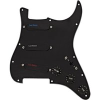 Lace Sensor Blue/Silber/Rot geladen Pickguard SSS Black