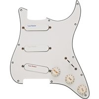 Lace Sensor Blue/Silber/Rot geladen Pickguard SSS weiß