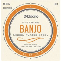 DAddario EJ61 5-Saiter Banjo-Saiten Nickel hell 10-23