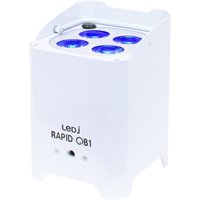 LEDJ Rapid QB1 RGBW Battery-Powered LED Uplighter White Housing