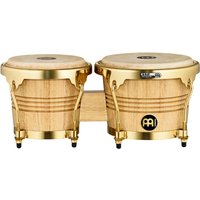 Meinl Percussion Wood Bongos Natural Gold Tone Hardware