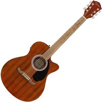 Fender FA-135CE Konzert Voll-Mahagoni Walnuss-Griffbrett Natur