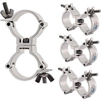 Doppelte Halbschellenklemme 48-51 mm 4er-Pack von Gear4music