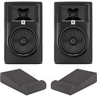 JBL 305P MKII Studio Monitors with Isolation Pads Black JBL 305P MKII Studio Monitors with Isolation Pads Black