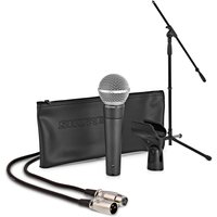 Shure SM58 Dynamisches Gesangsmikrofon mit Ständer und Kabel