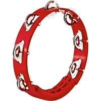 Meinl Tour Tambourine Steel Jingles Red