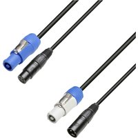 Adam Hall Power Twist Power and 3-Pin DMX Cable 1.5m